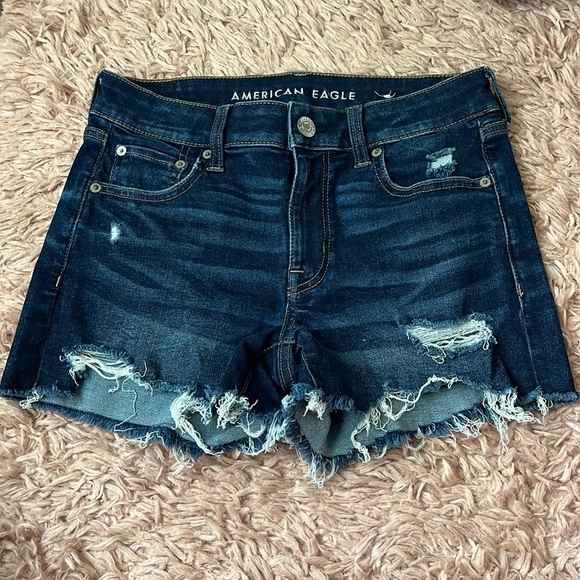 american eagle denim ripped shorts - Picture 1 of 5